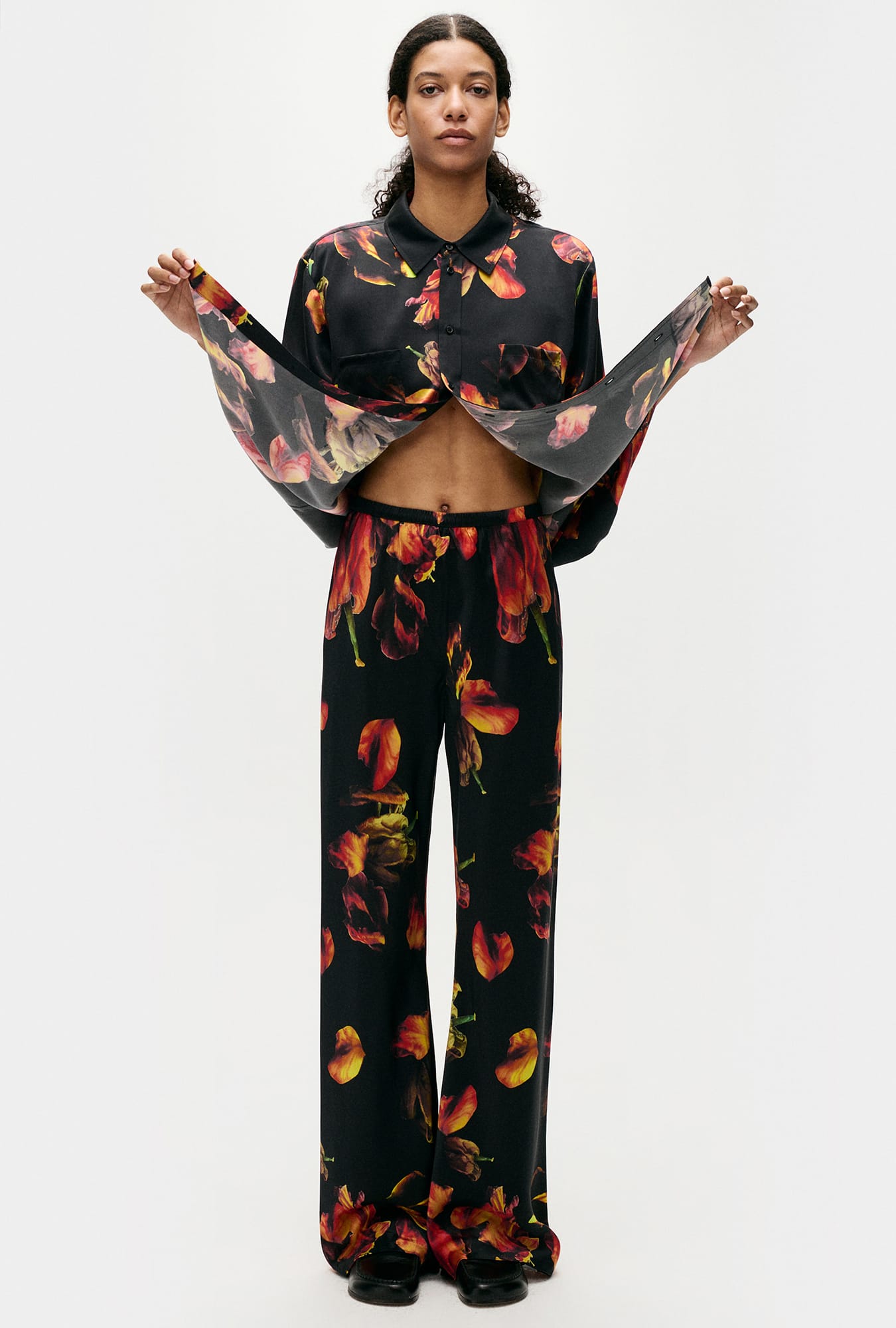 Pantalon biais Tulipa Noir