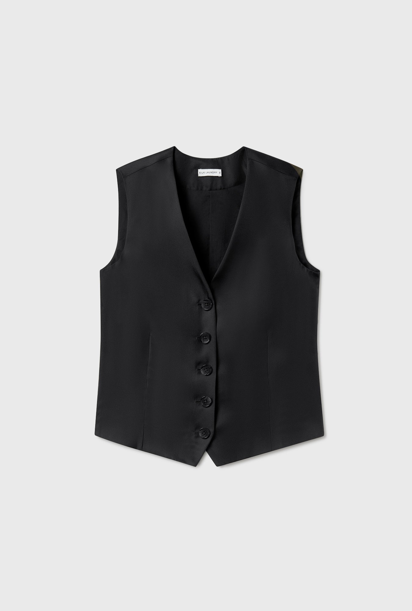 Gilet en sergé noir