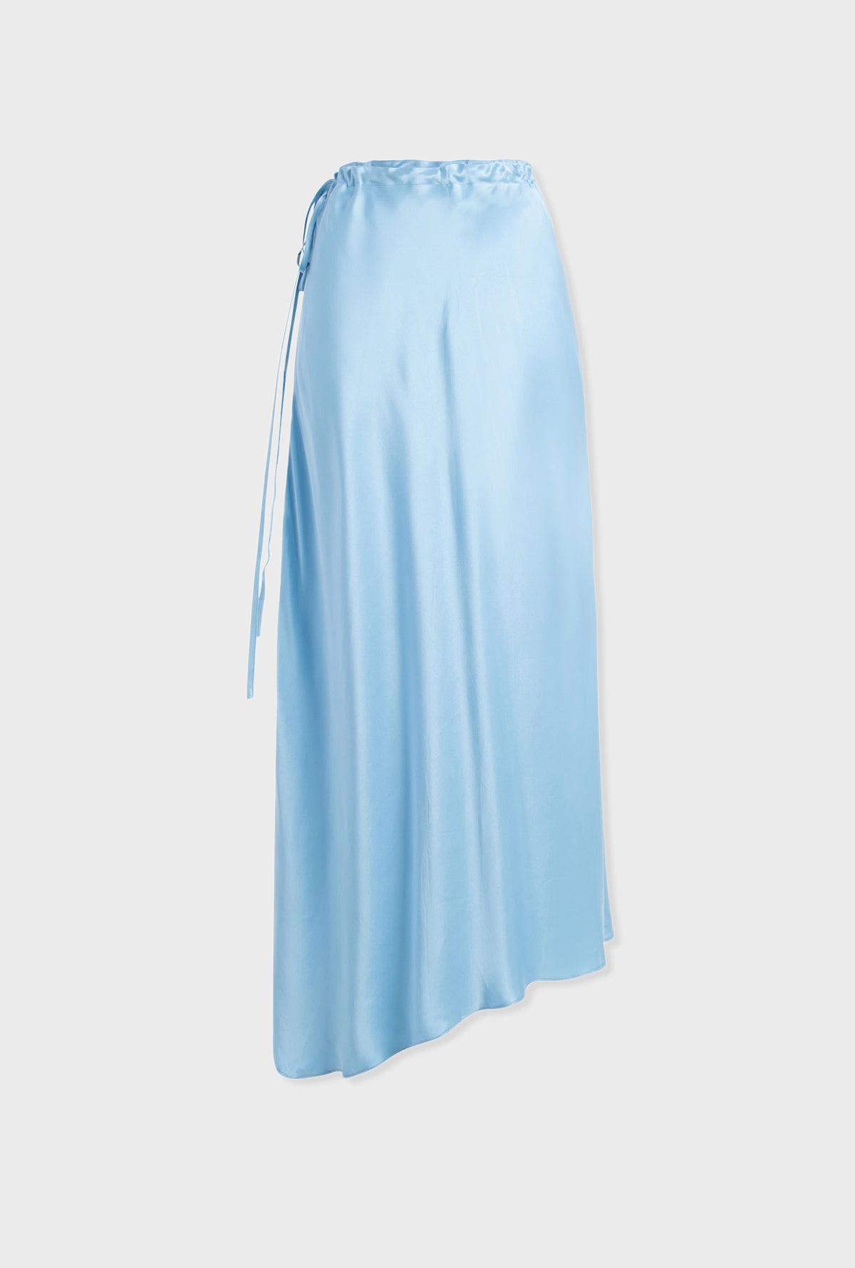 Jupe asymétrique bleu ciel