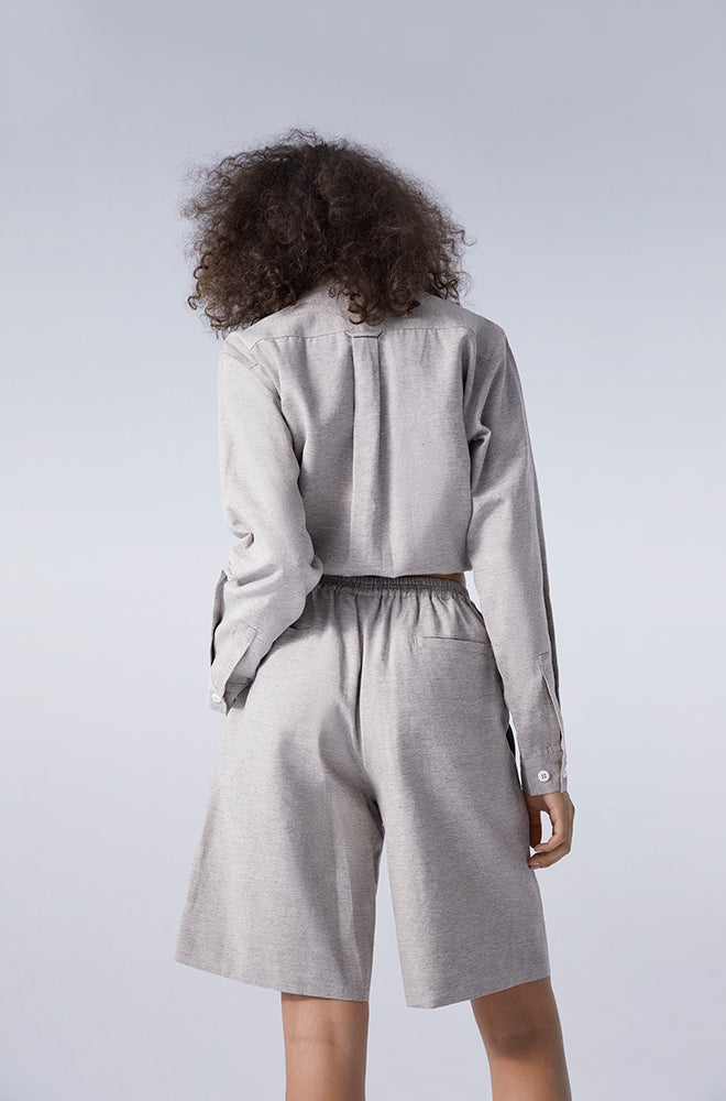 Short de basket Yak Blend gris chiné