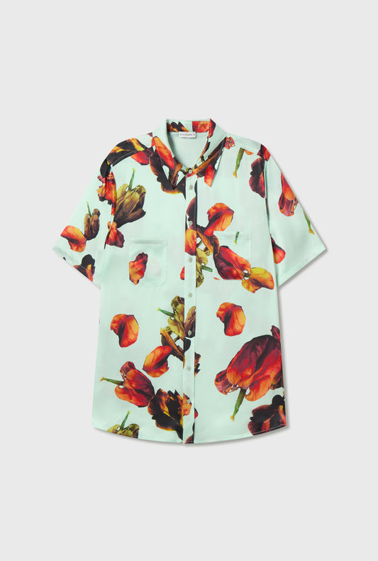 Chemise Boyfriend Manches Courtes Tulipa Dew