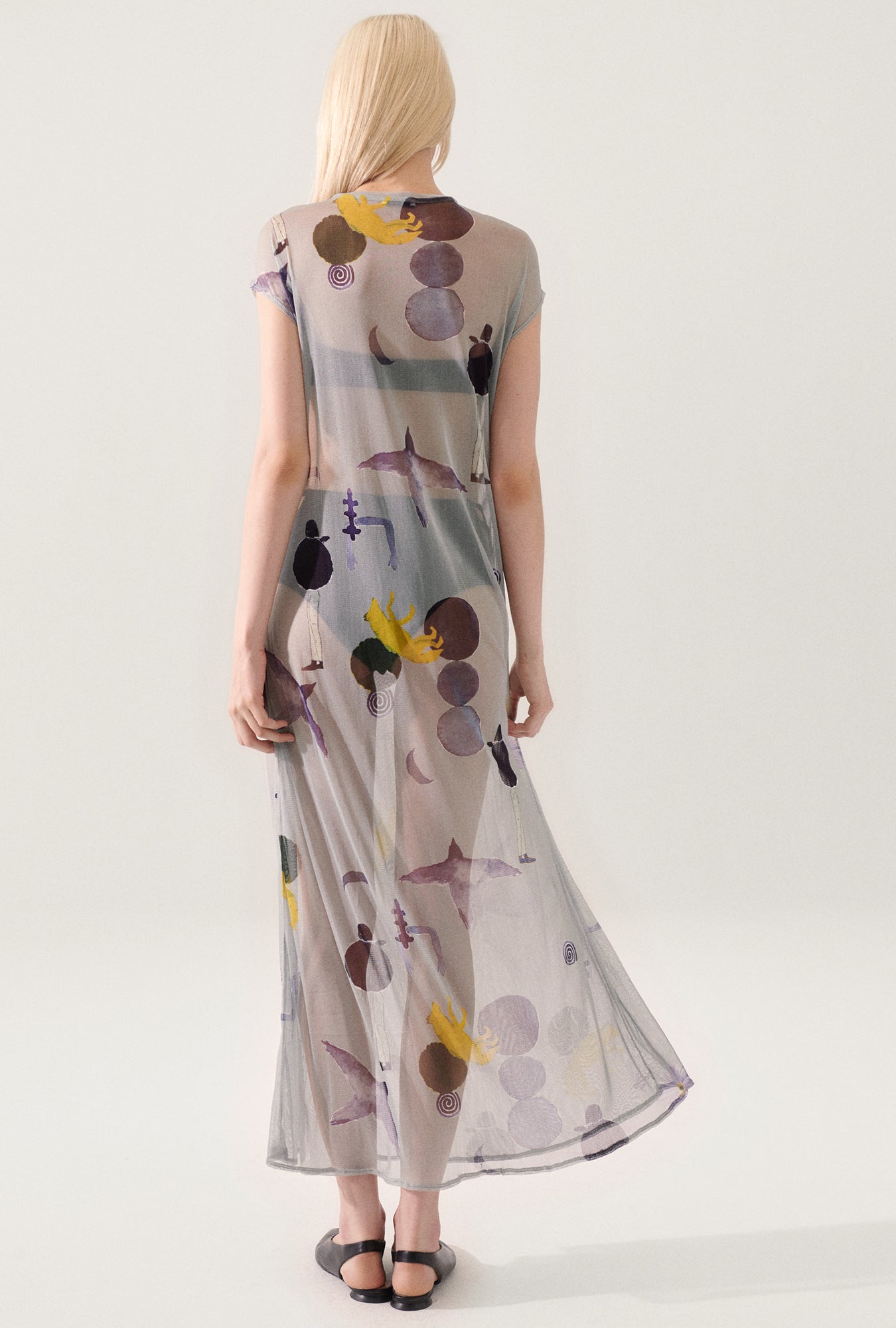 Protection de robe en maille de soie