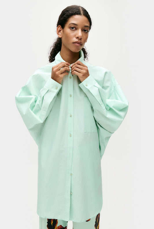 Chemisier rond en coton et soie Dew