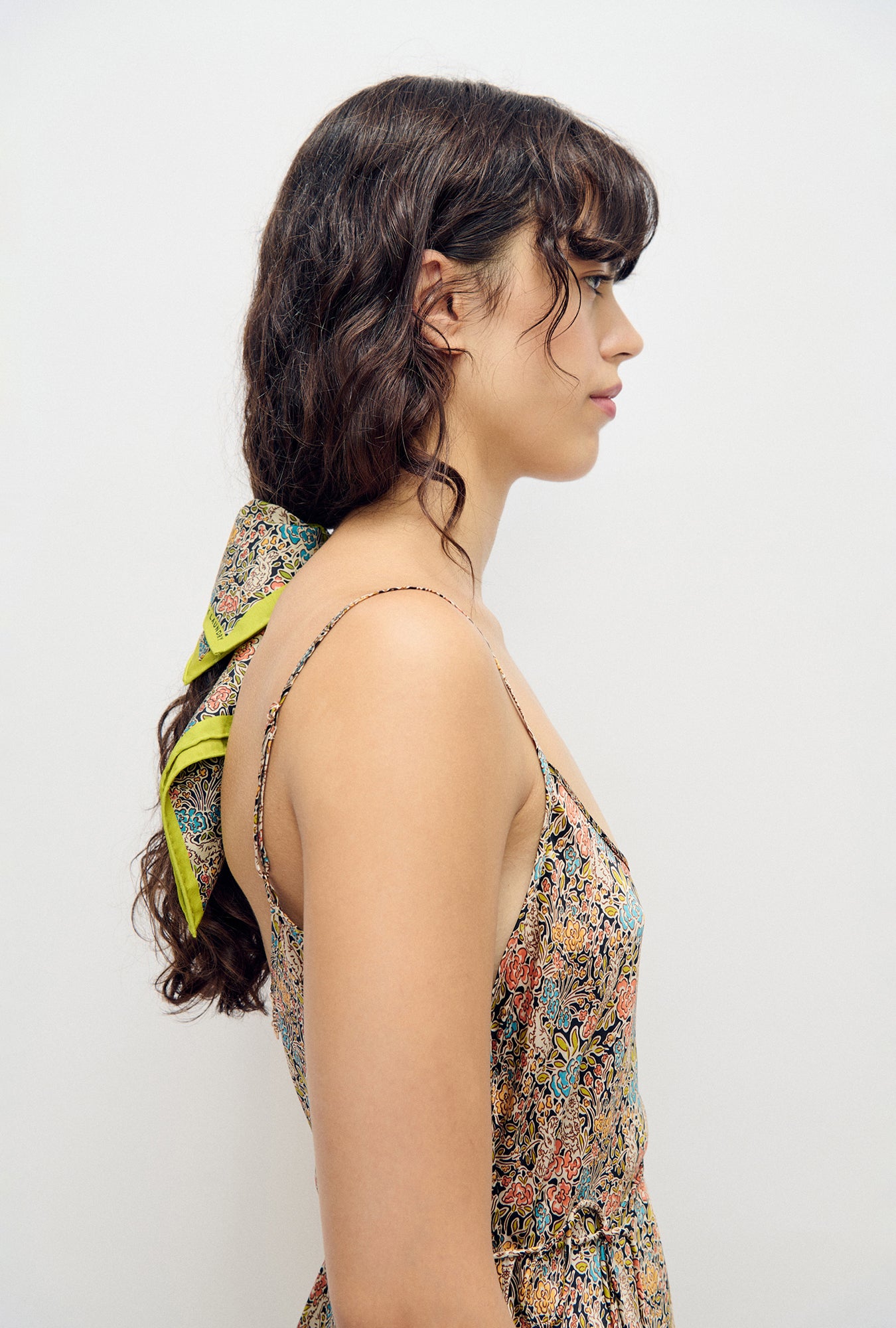 Foulard en twill Fleurs sucrées