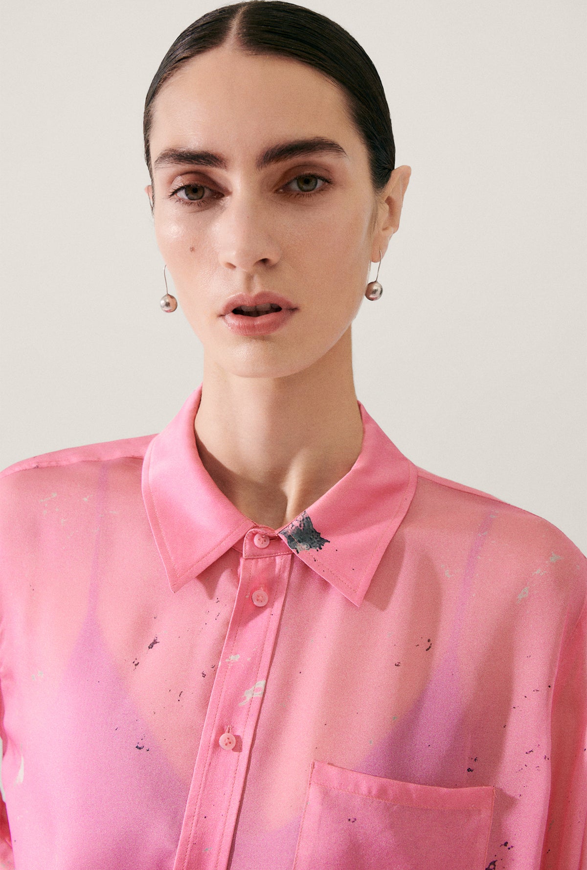 Chemise Boyfriend en mousseline délavée Hog Wash