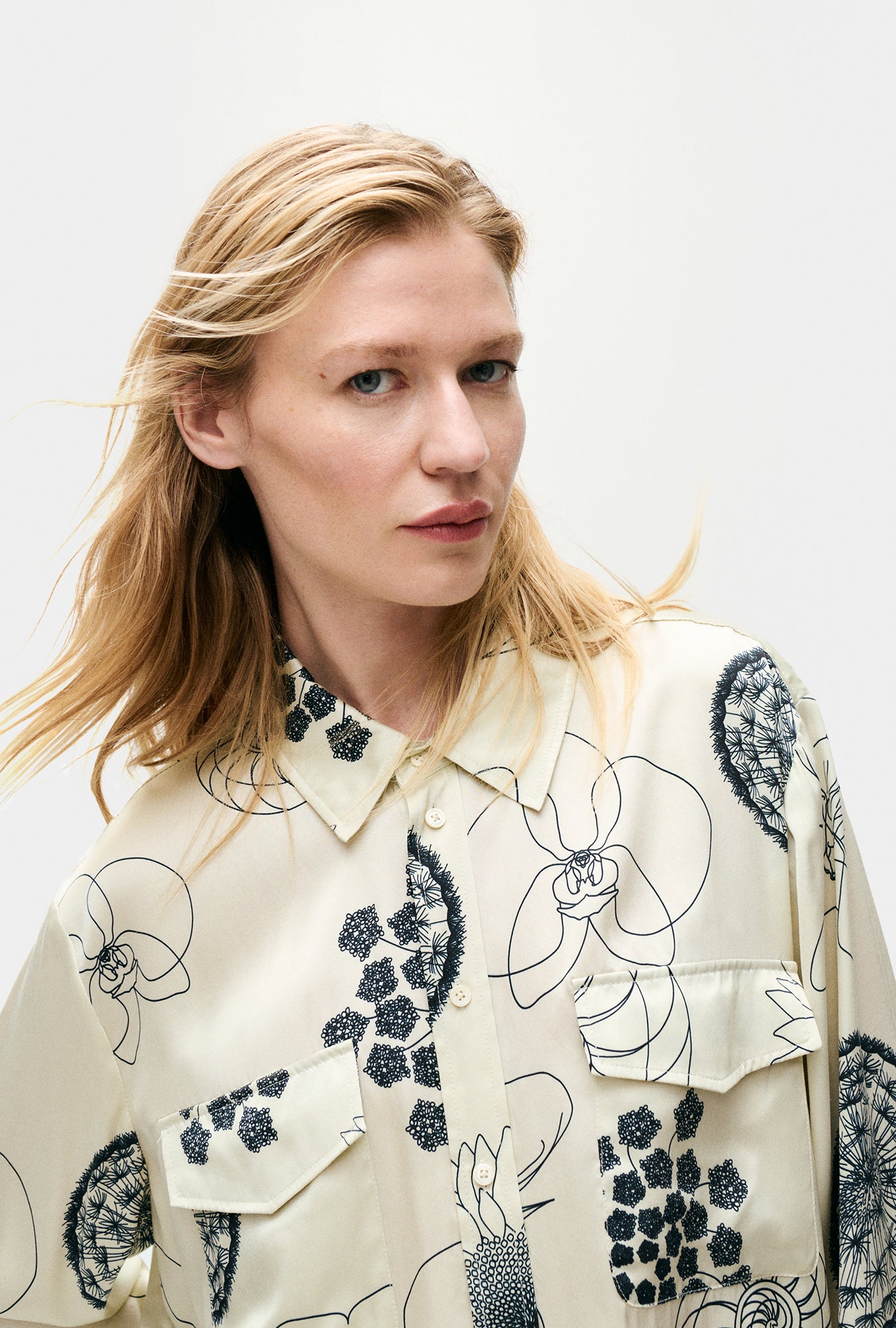 Chemise de petit ami Fibonacci Blanc cassé