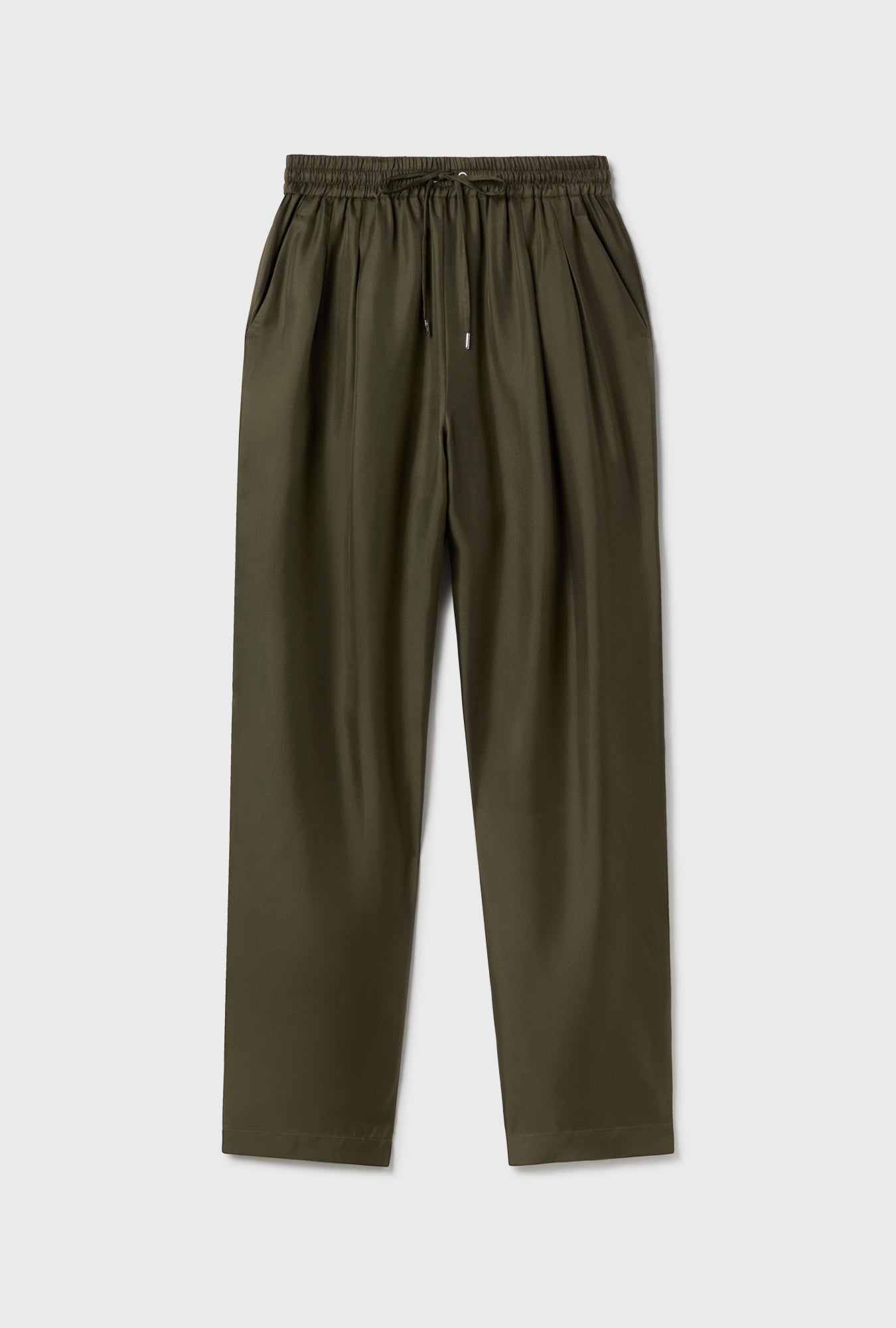 Pantalon ample en sergé - Pin