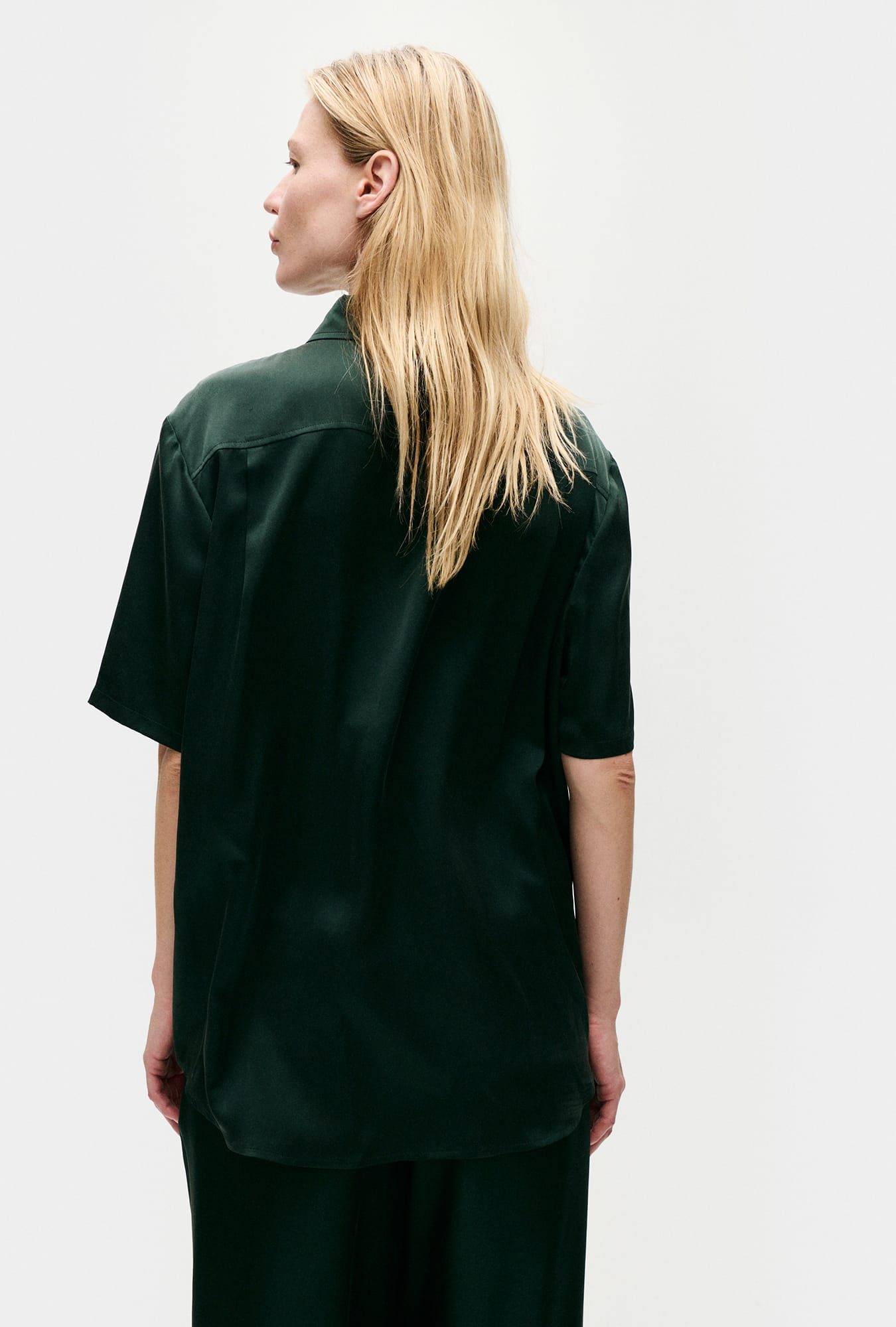 Chemise Boyfriend à Manches Courtes Scarabée