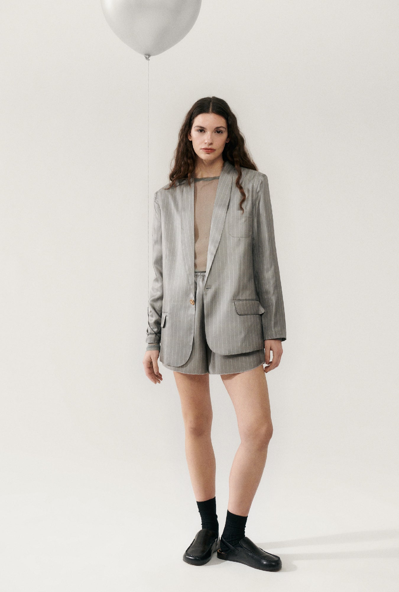 Blazer Miami sergé rayures craie Moon