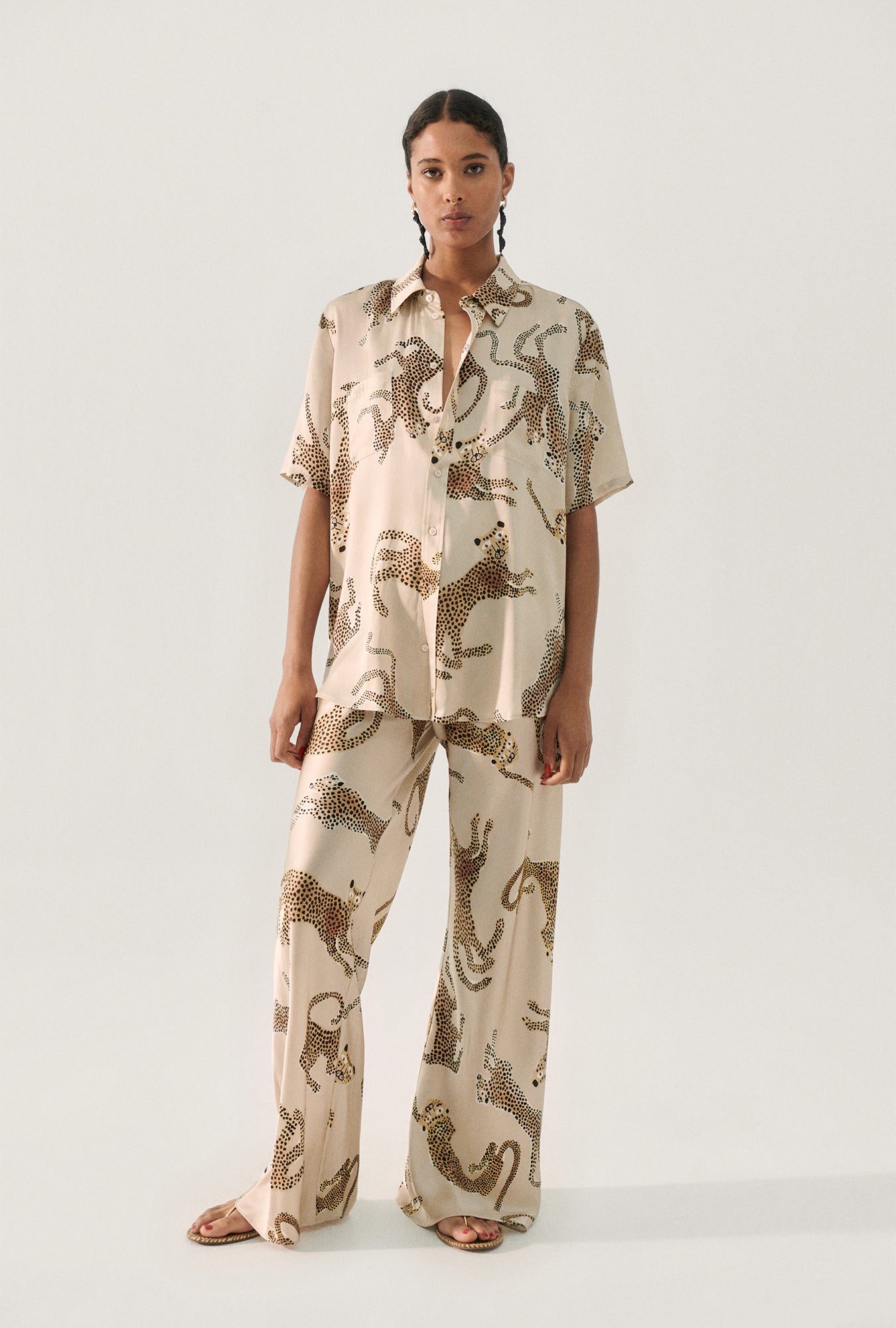 Pantalon coupe biais Jaguars noisette