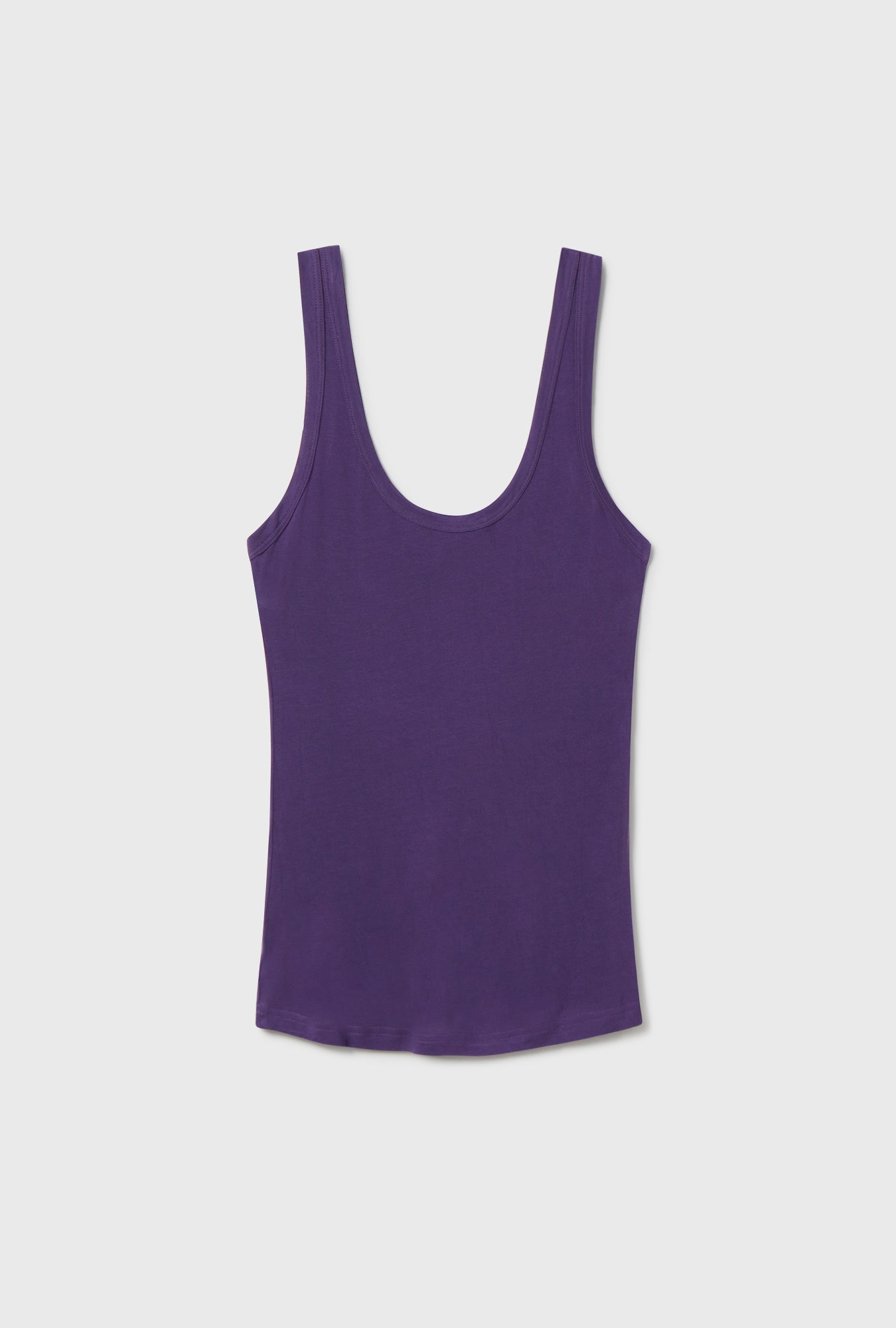 Débardeur modal ras-du-cou en jersey de couleur Nightshade