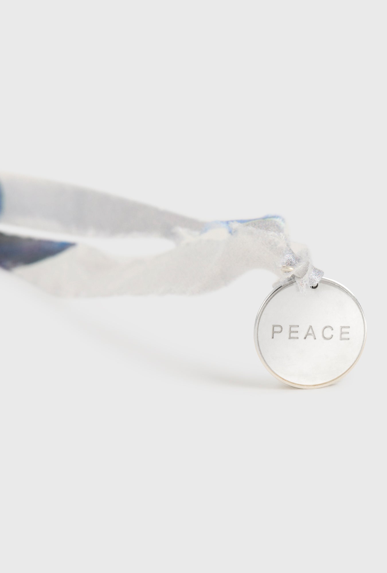 Collier Pendentif Symbole de Paix Argent