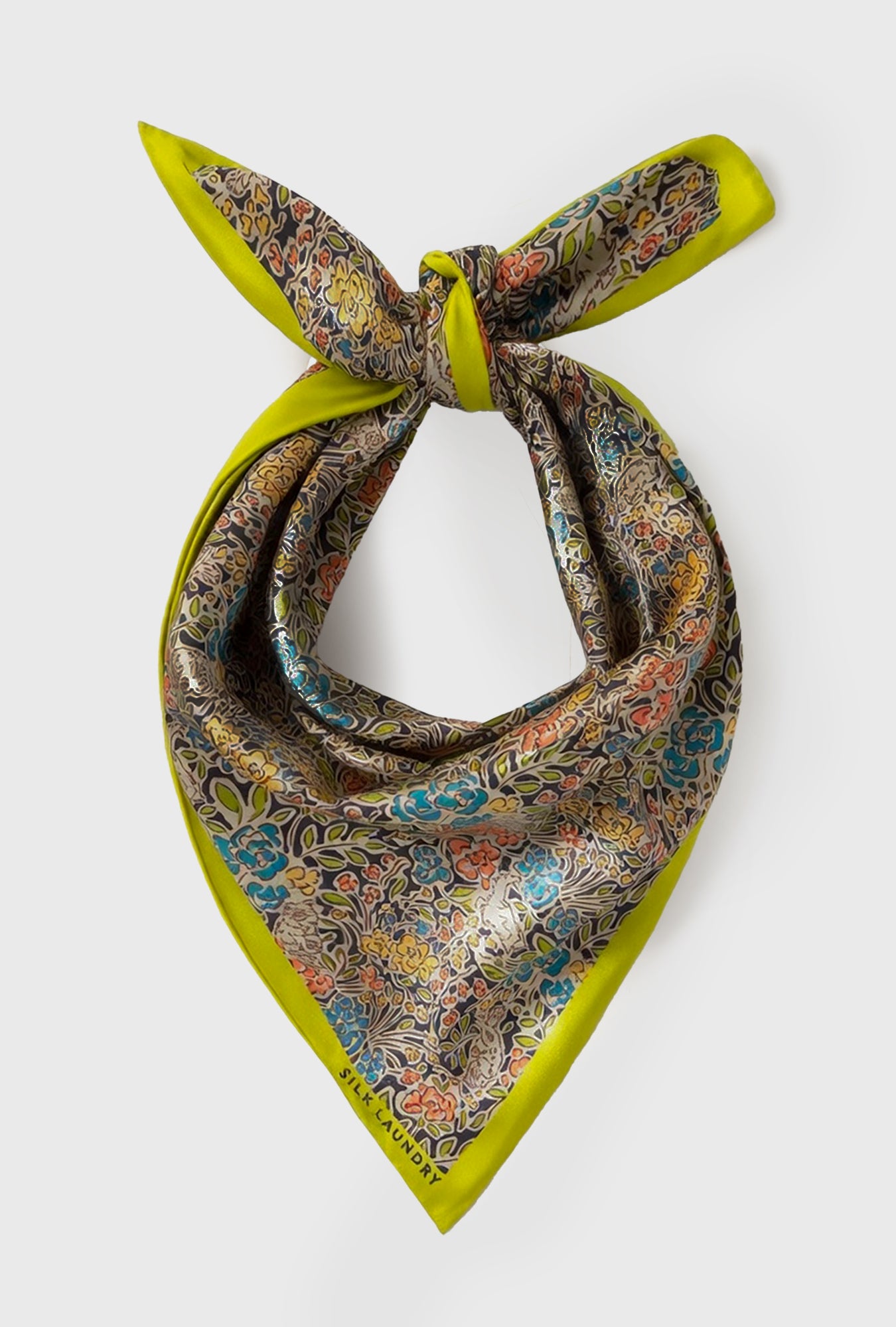 Foulard en twill Fleurs sucrées