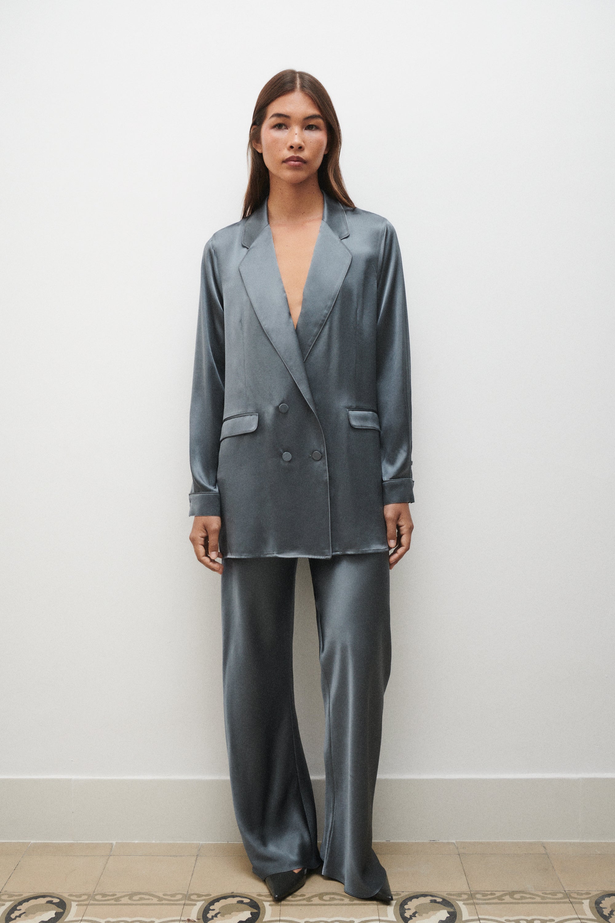 Relaxed Blazer Slate