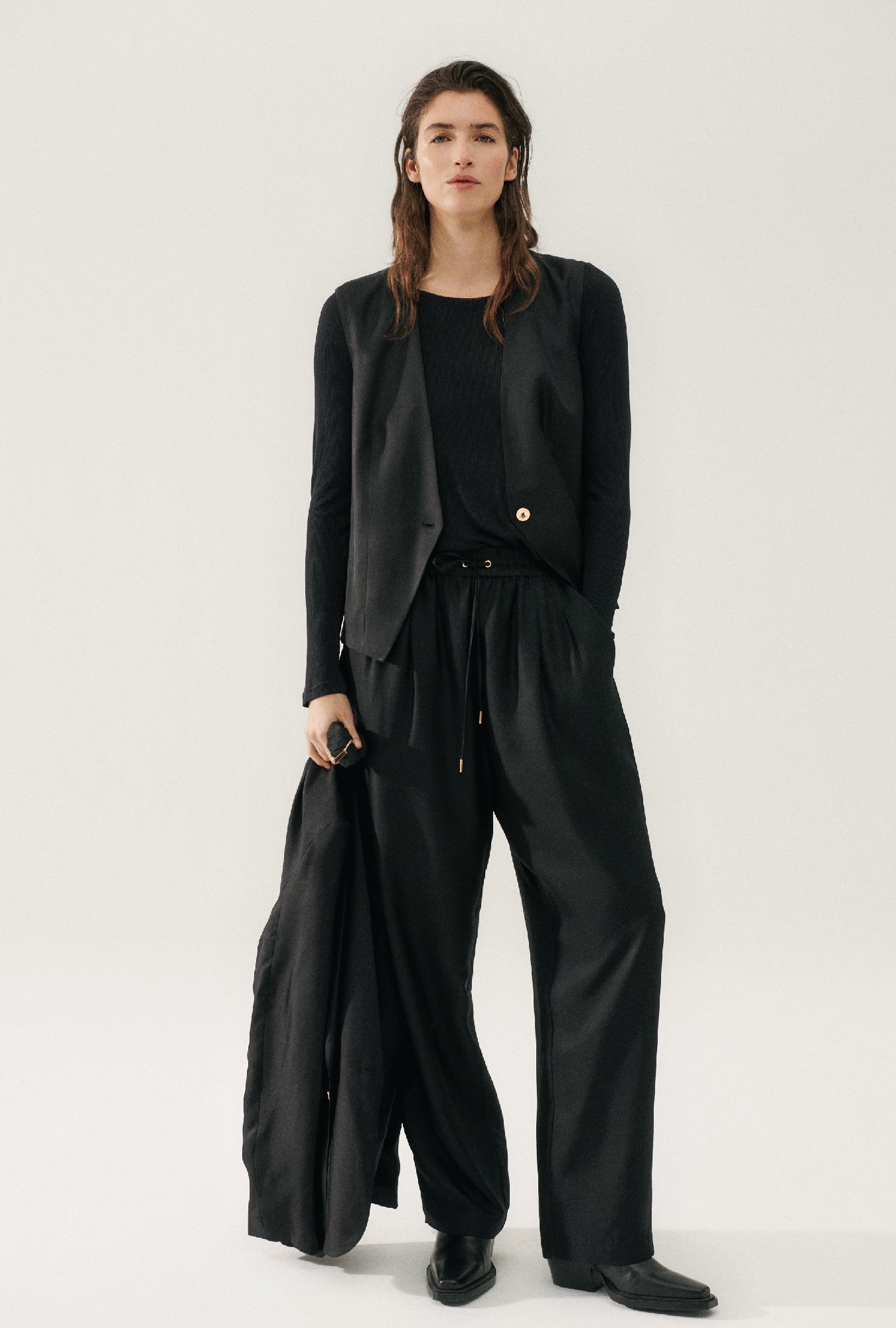 Gilet Souple Croisé Noir