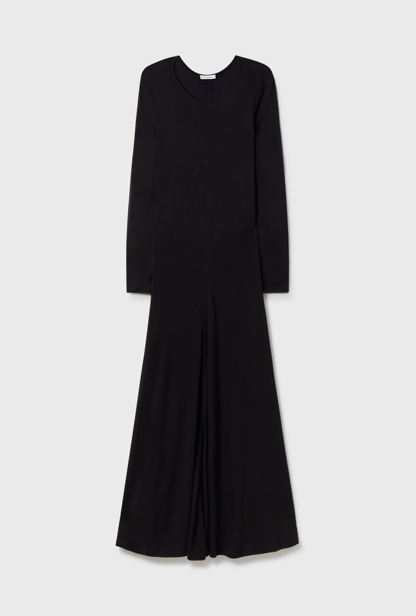 Robe décolleté modal en jersey noir