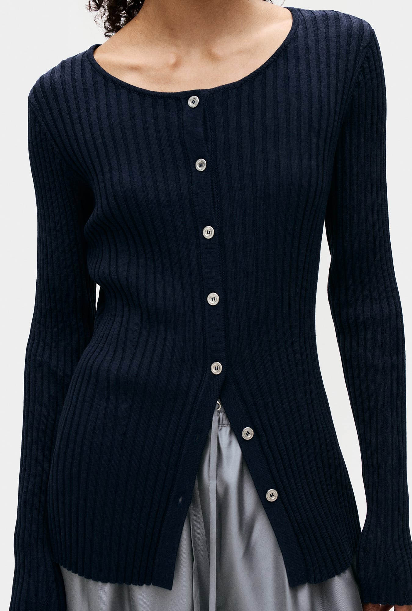 Cardigan Kia côtelé Minuit
