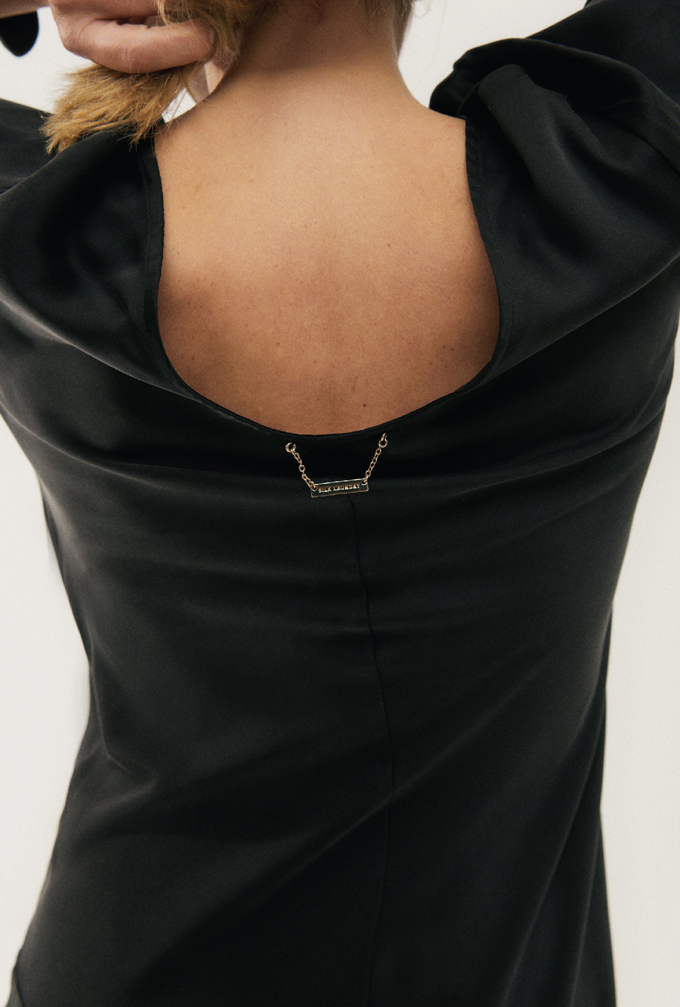 Full Sleeve Bias Dress Black