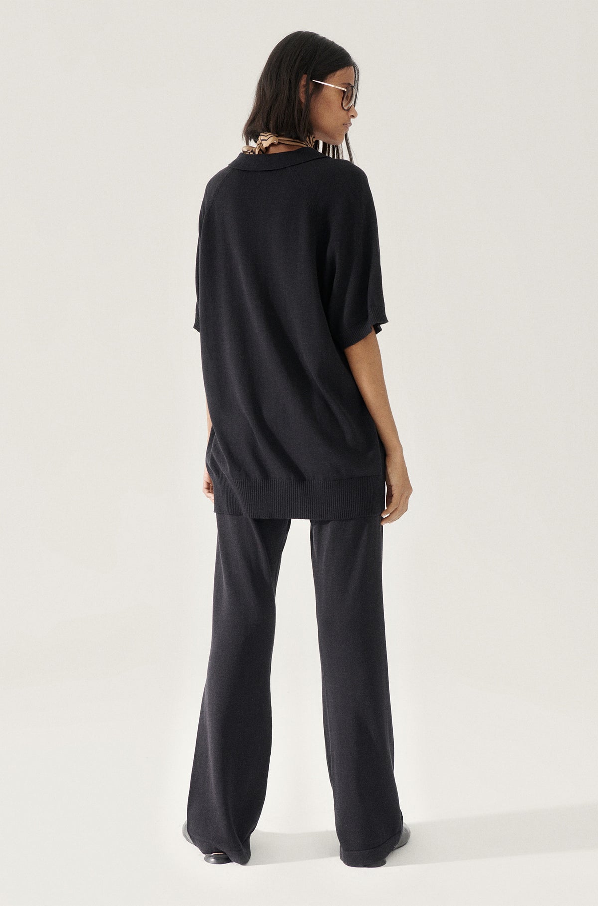 Polo Raglan Noir