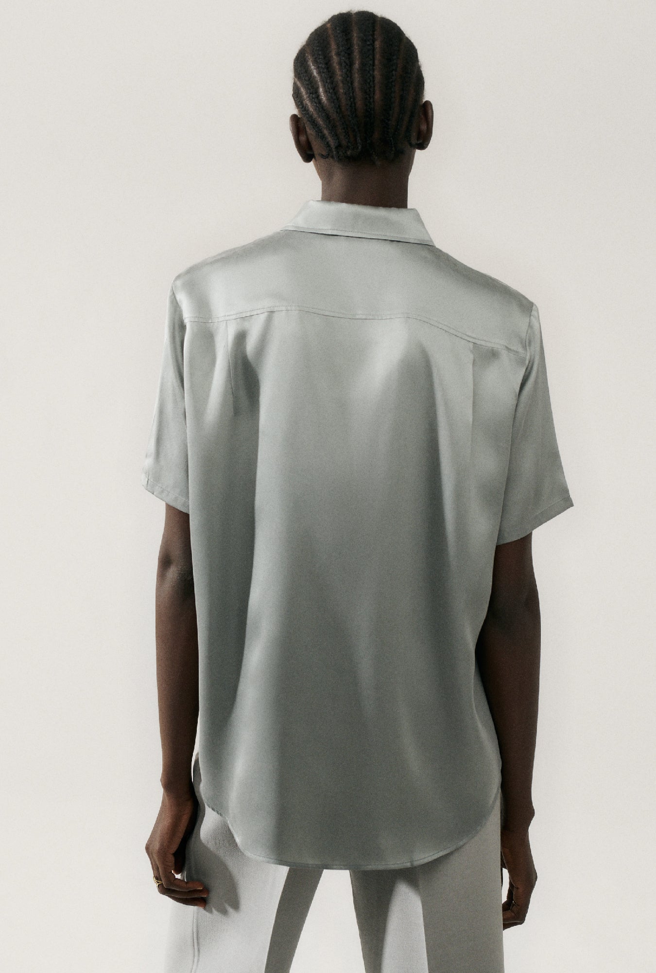 Chemise Boyfriend Manches Courtes Lune