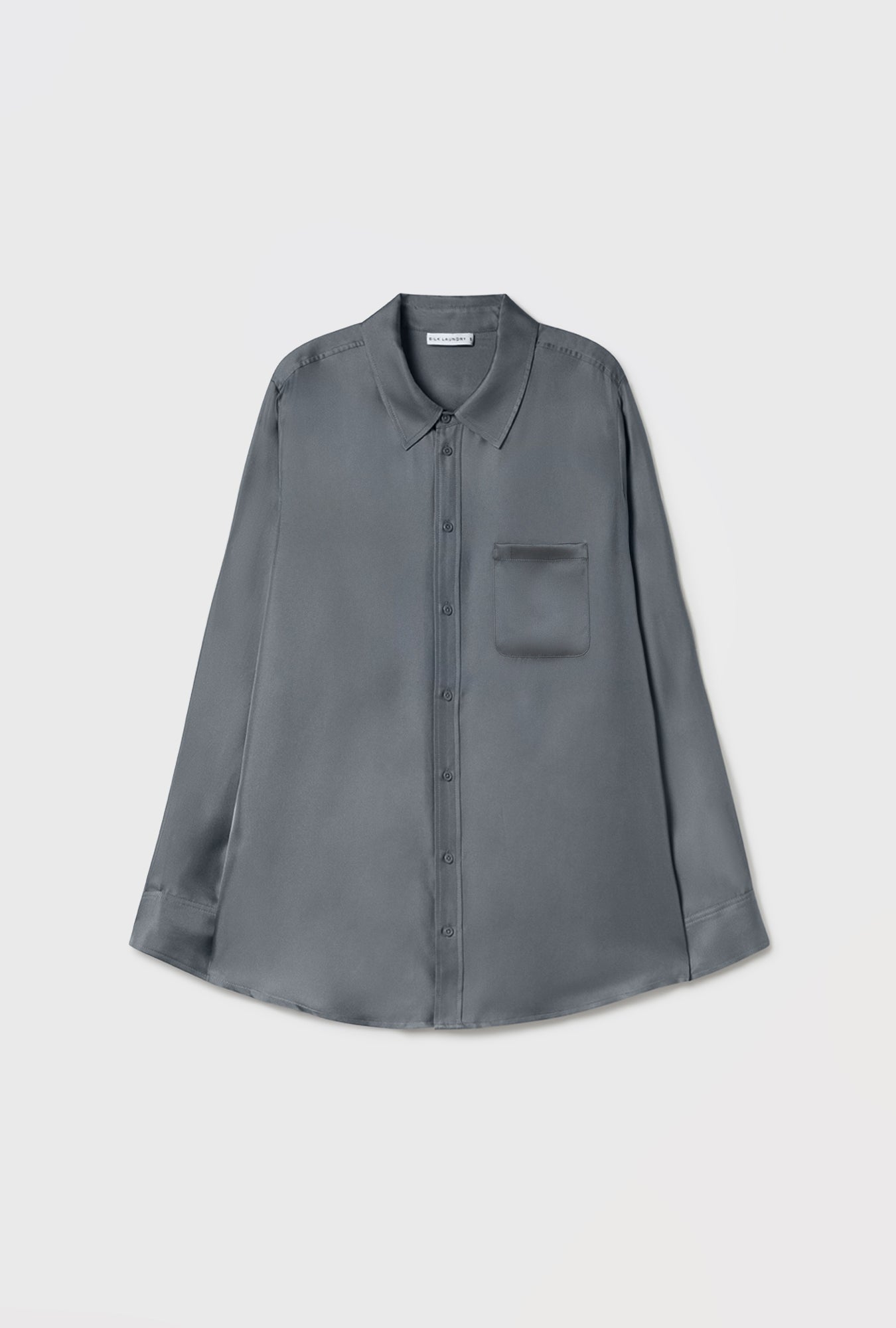 Chemise Twill Boyfriend Ardoise