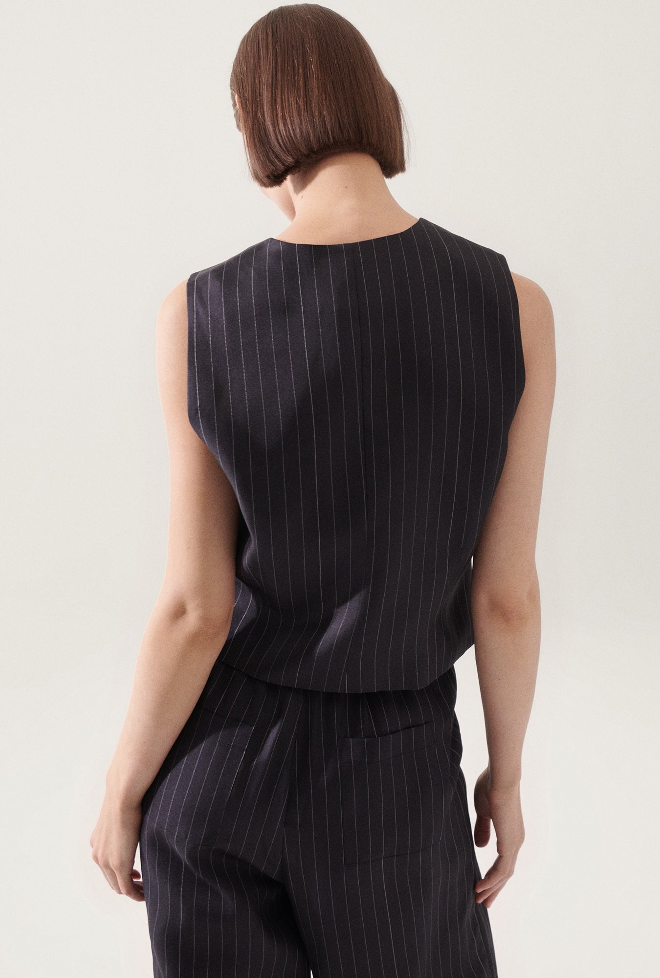 Gilet Croisé Gessé Noir/Blanc
