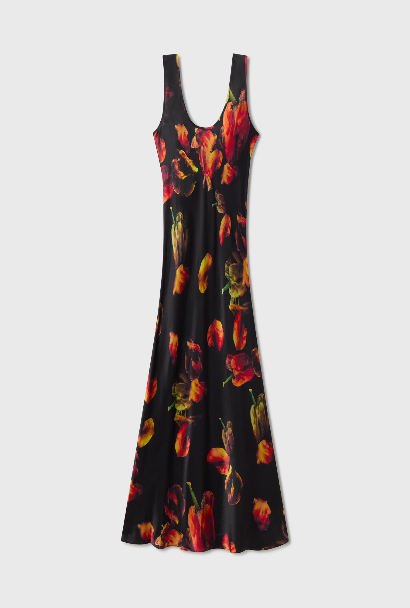 Robe col rond Tulipa noire