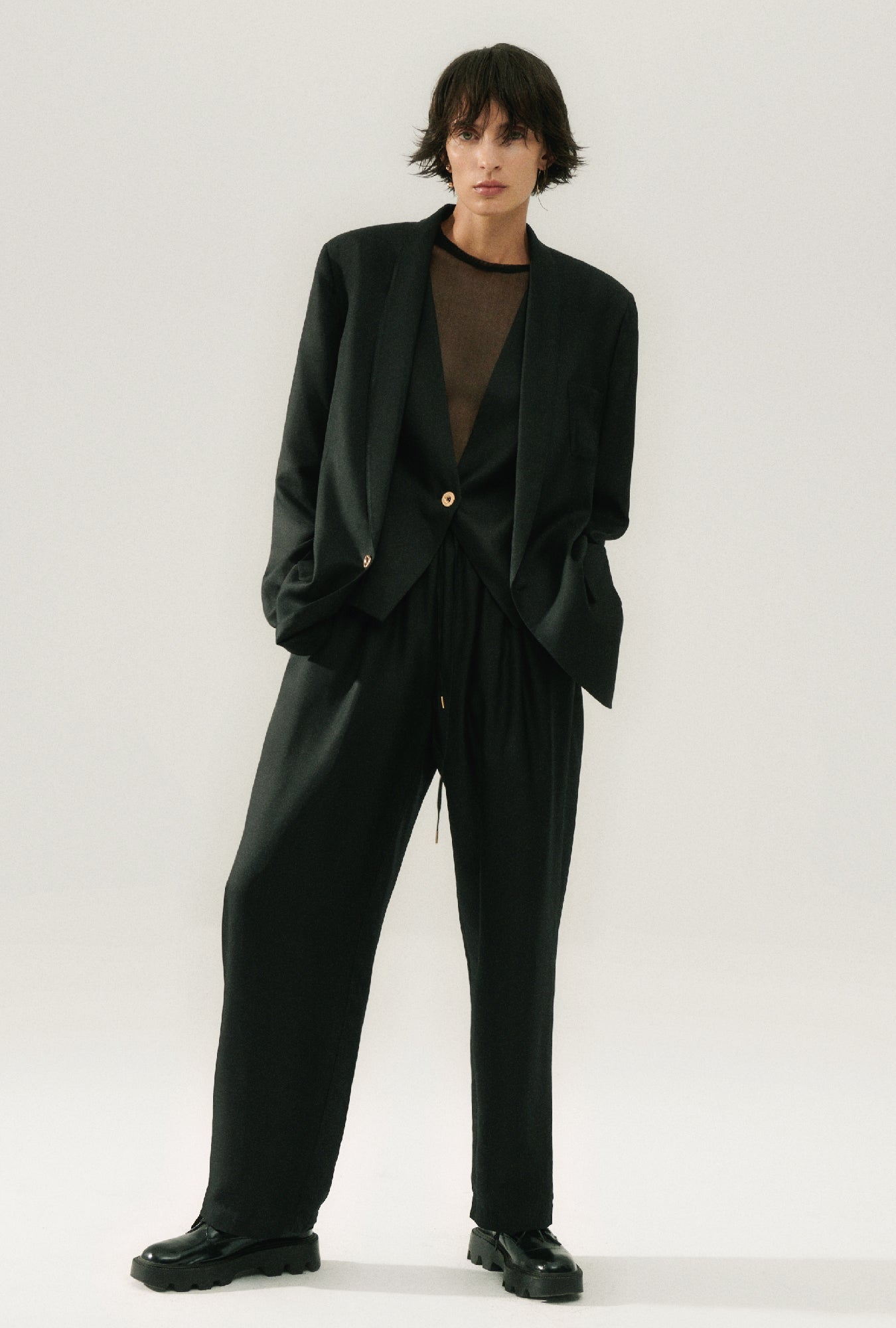Blazer Miami en sergé noir