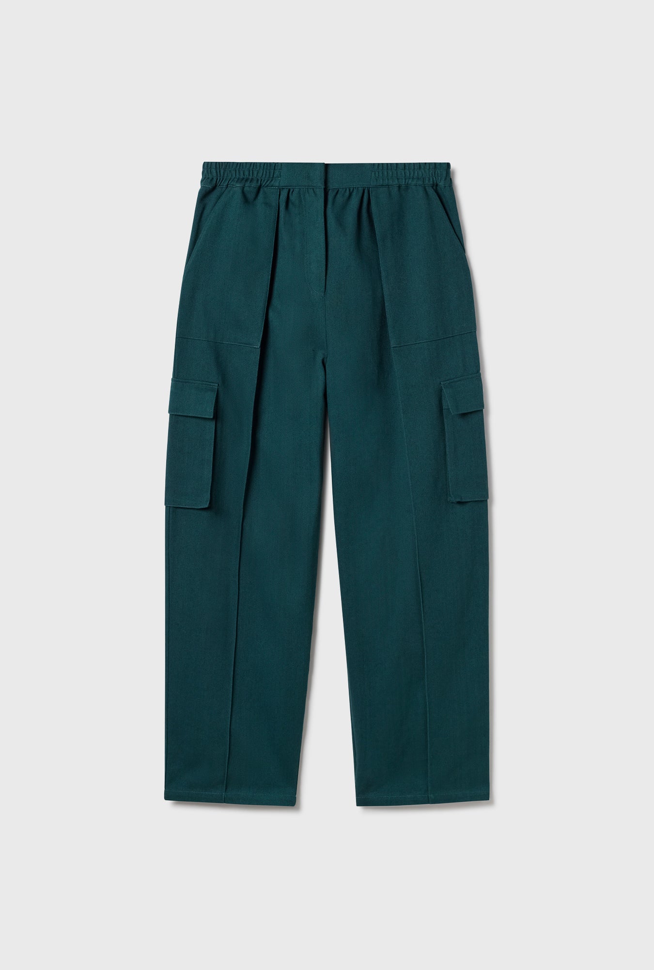 Pantalon cargo en toile sarcelle
