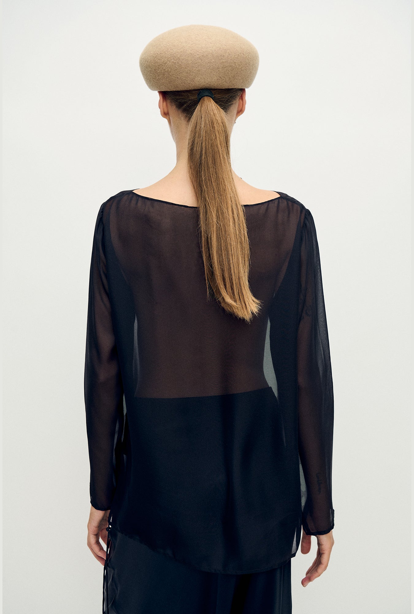 Haut Chiffon Audrey Noir