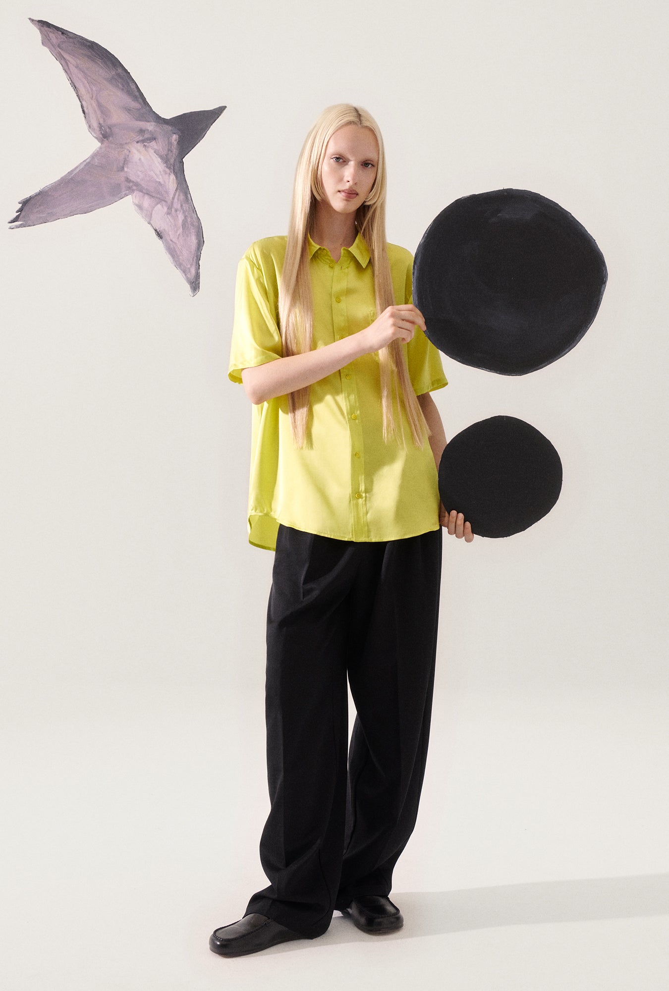 Chemise Boyfriend Manches Courtes Absinthe