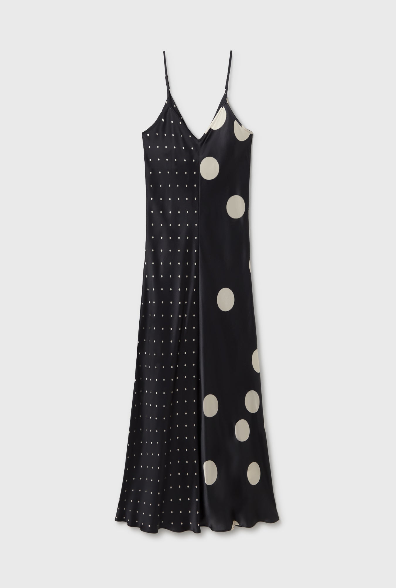 Robe bicolore motif pois