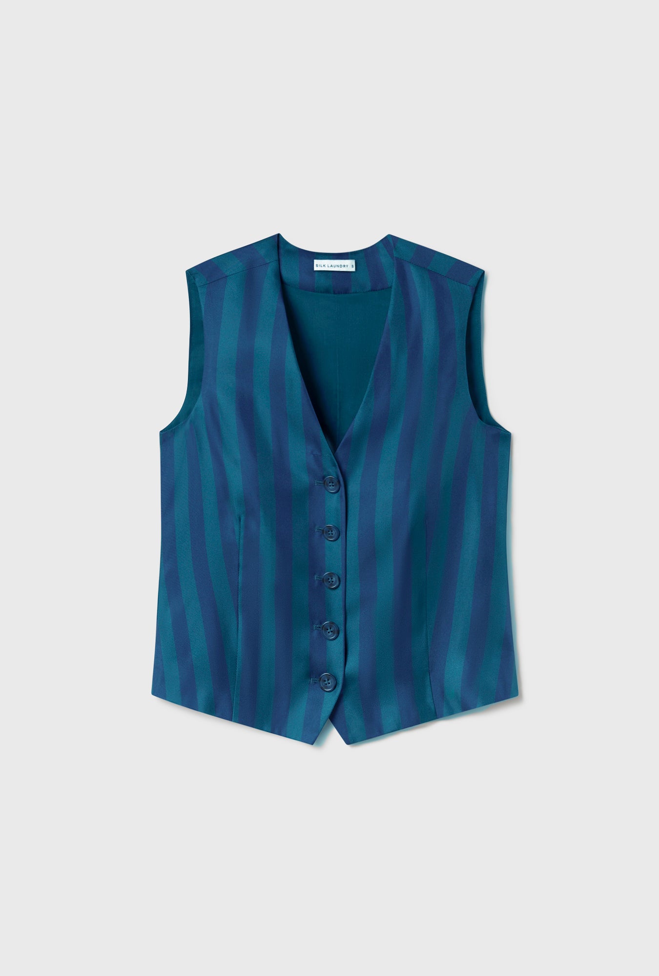 Gilet en sergé Bleu Abysse