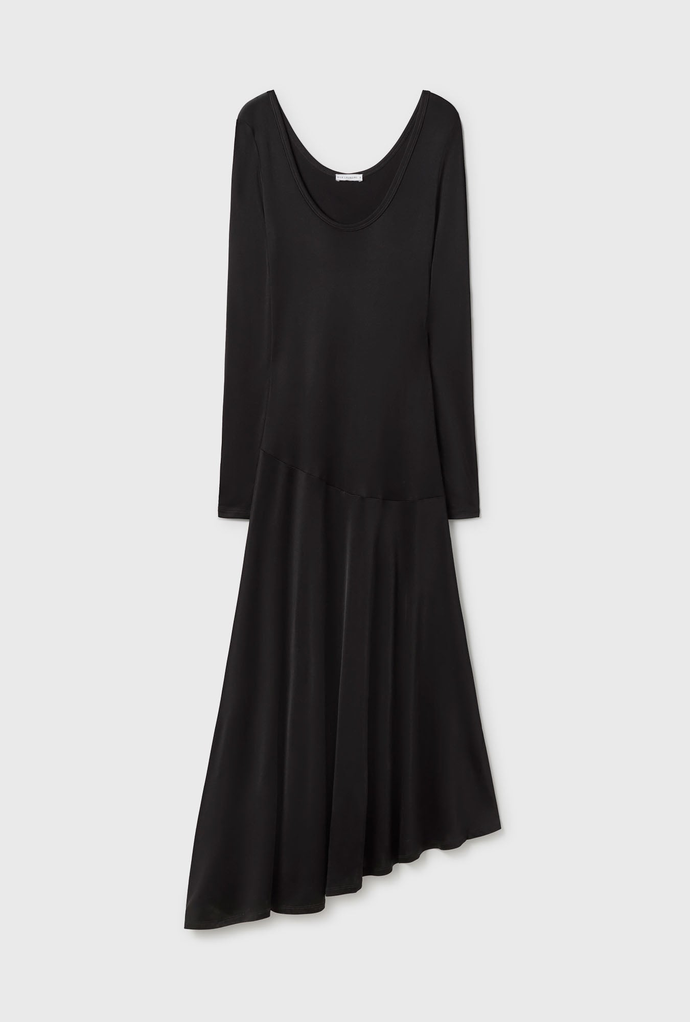 Robe longue en jersey noir