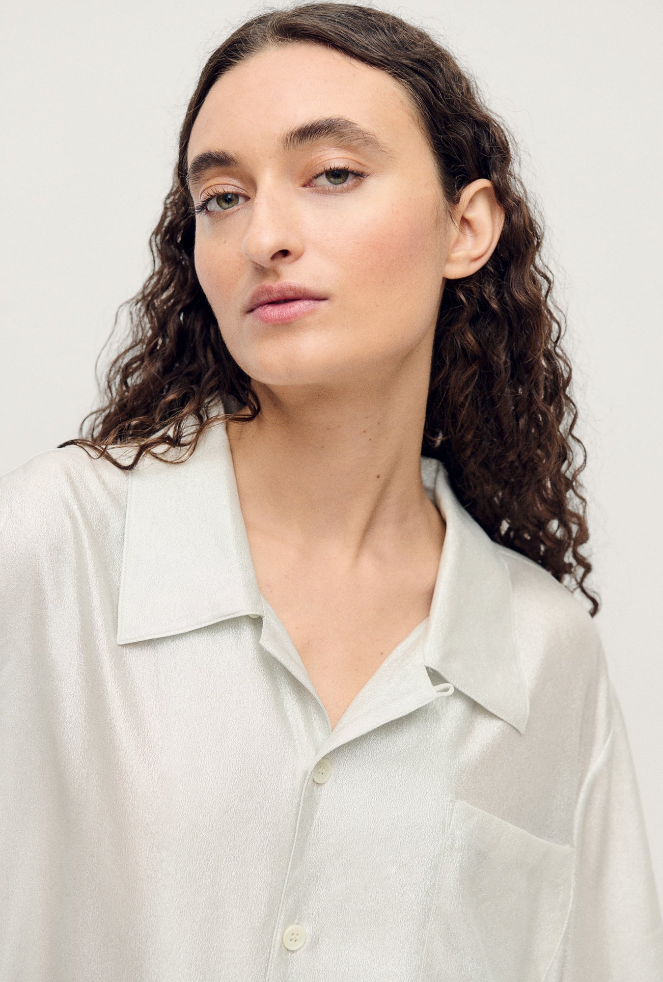 Chemise Camp à feuille d'argent