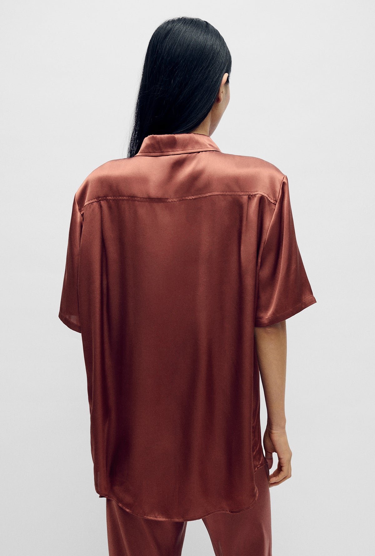 Chemise Boyfriend à Manches Courtes Canyon