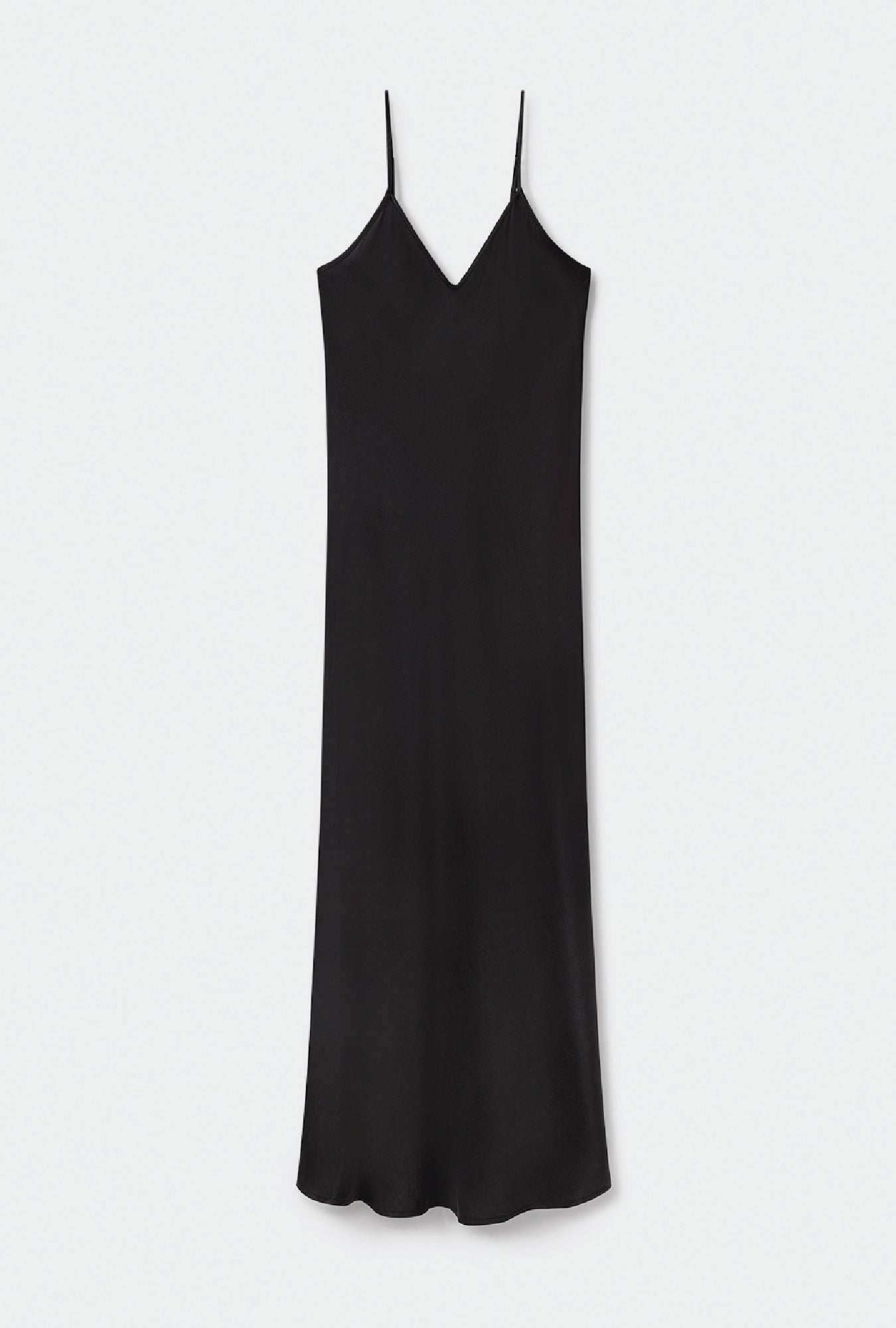 Robe nuisette satin noir années 90