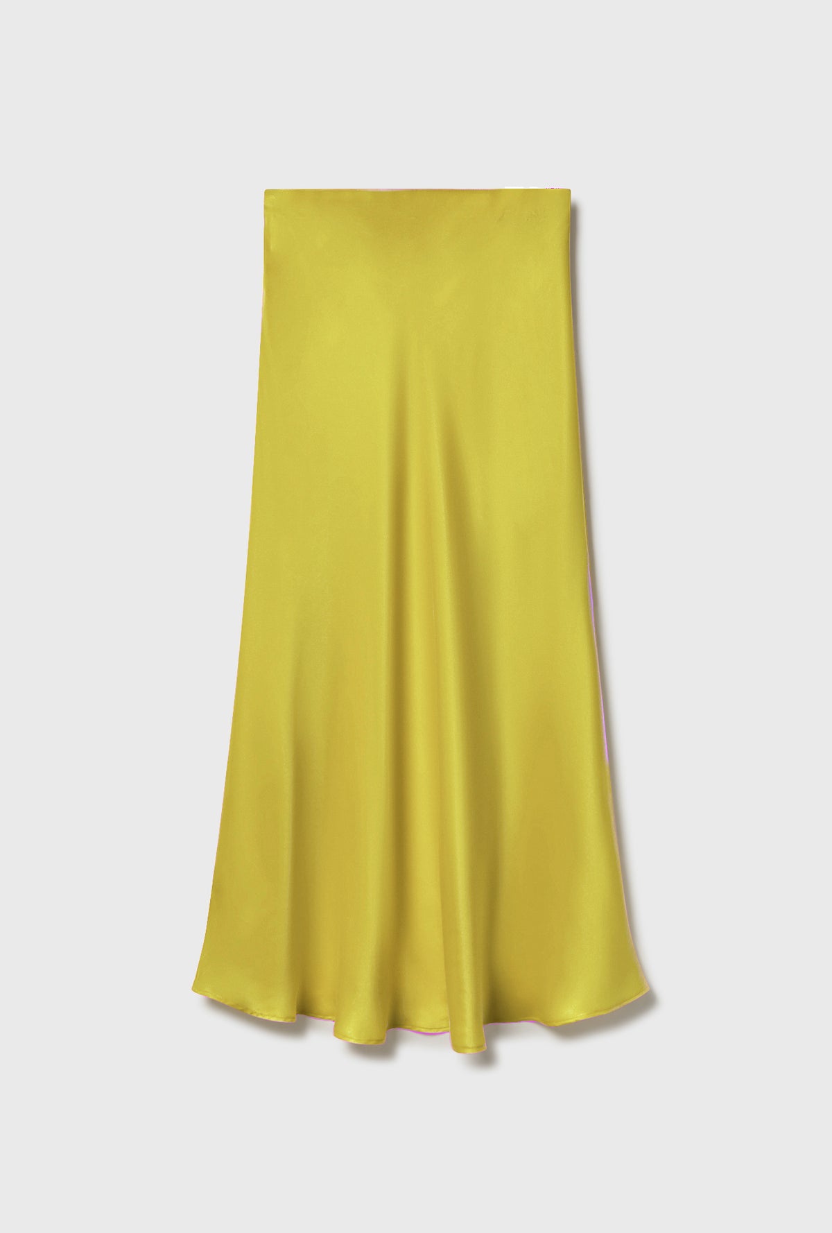 Long Bias Cut Skirt Wood Poppy Yellow